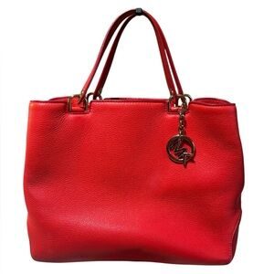 Michael Kors Anabelle Coral Leather Tote Bag